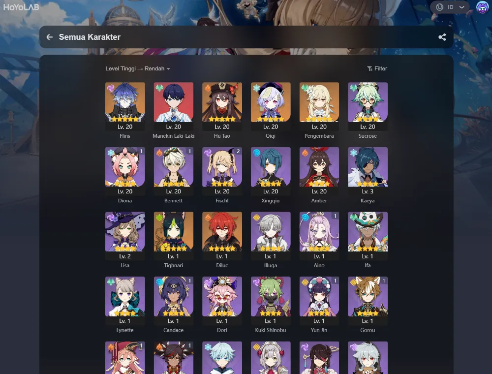 Starter UID OLD Genshin Impact