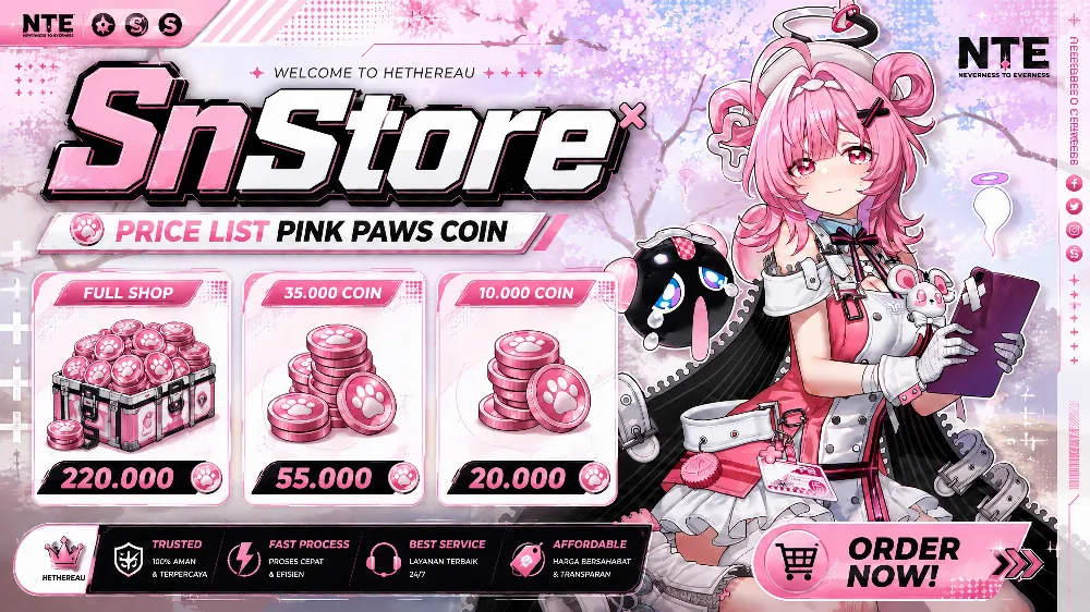 Pink Paws Coins