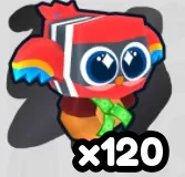 Secret Robber Parrot +1 Muscle to Arm Wrestle