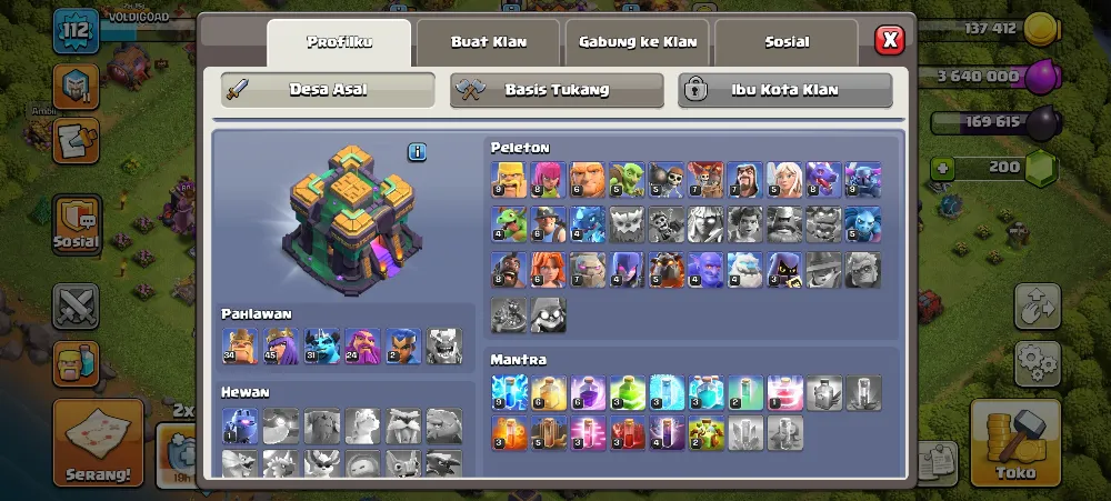 Akun Coc Th 15
