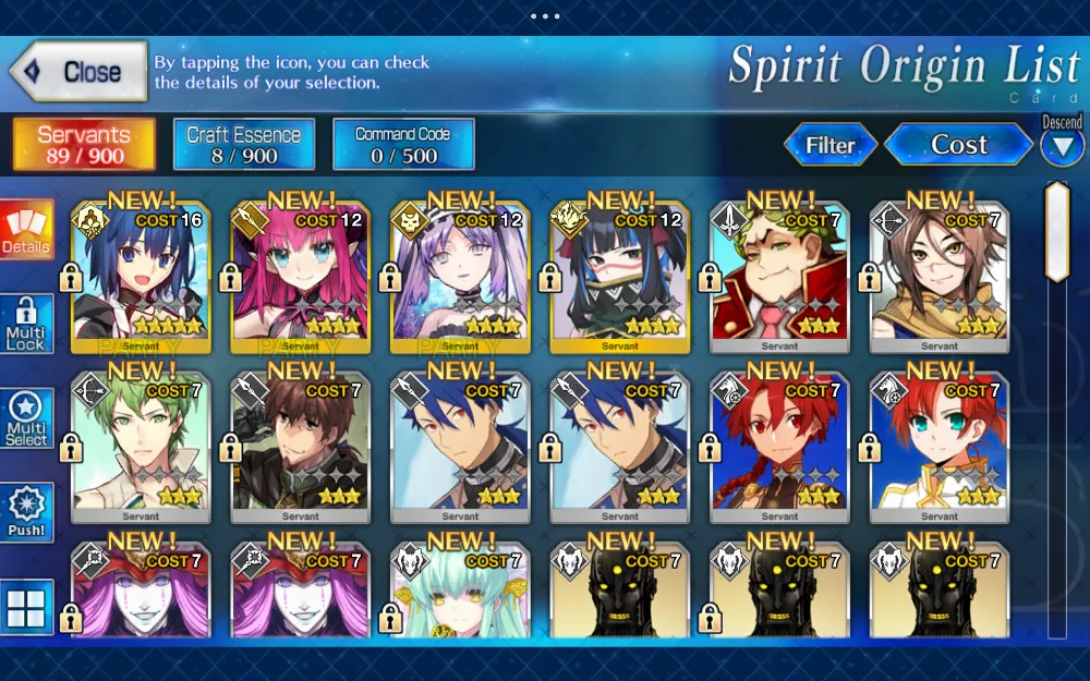 STARTER FGO NA | ciel - all unset - ANDROID