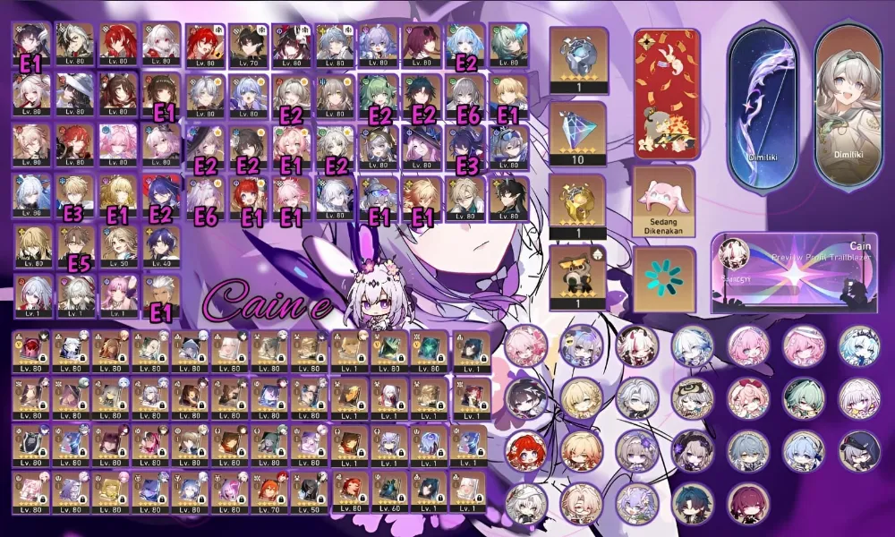 Asia. eidolon char banyak. Sisanya bisa liat gambar, gak bisa bikin judul panjang soalnya
