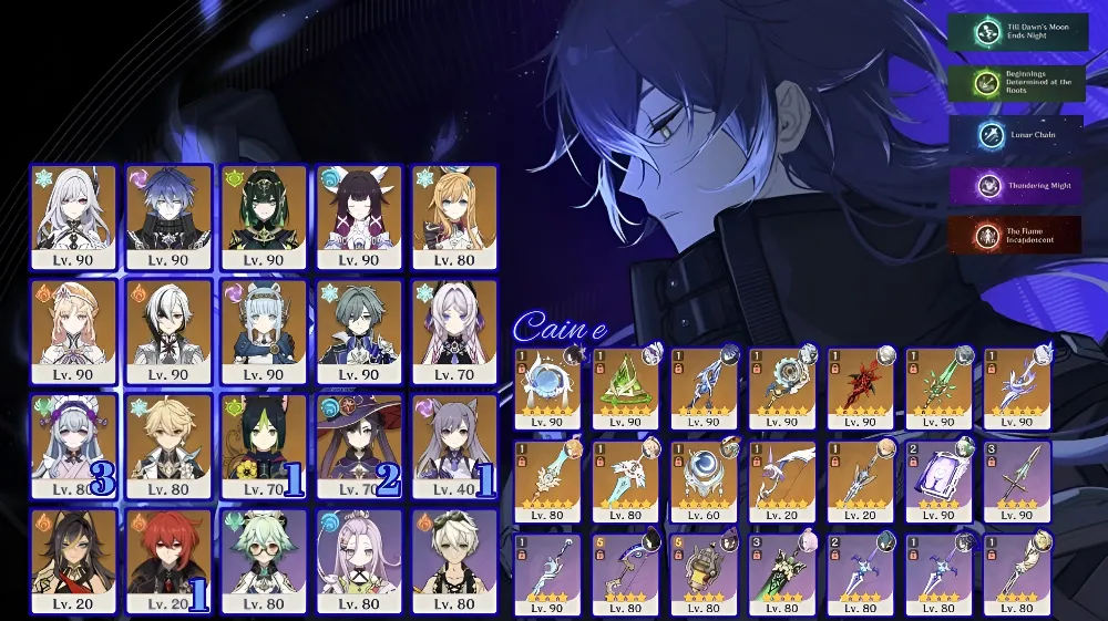 Flins R1, Ineffa R1, Columbina R1, Skirk R1, Arlecchino R1, Nefer R1, Escoffier, Mizuki C3 dll