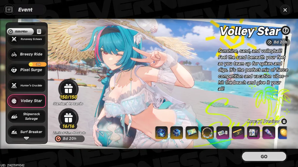 Volley Star All Reward