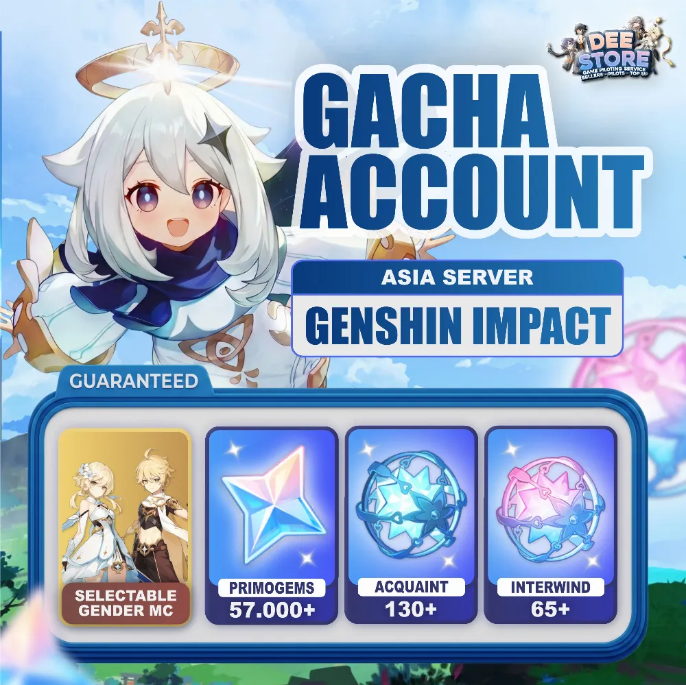 ASIA l Genshin Impact Reroll Account l 57.000 - 58.000 Primogems