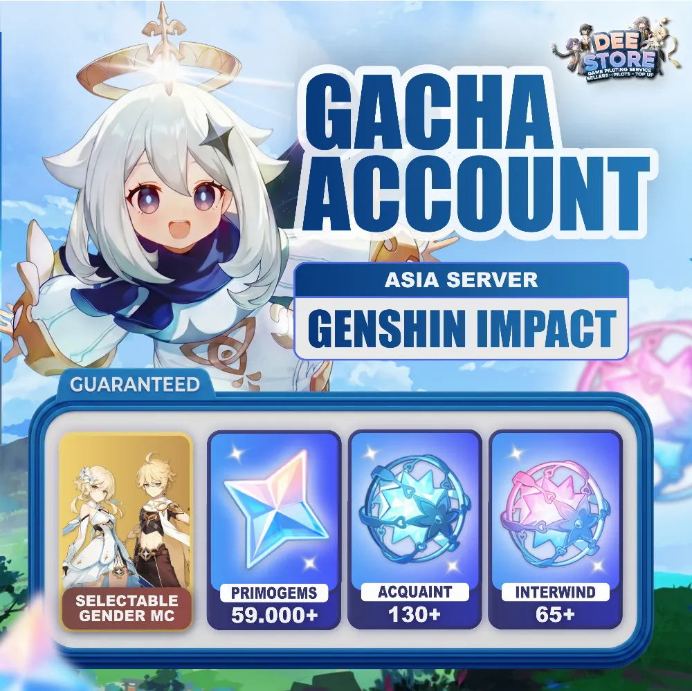 ASIA l Genshin Impact Reroll Account l 59.000 - 60.000 Primogems