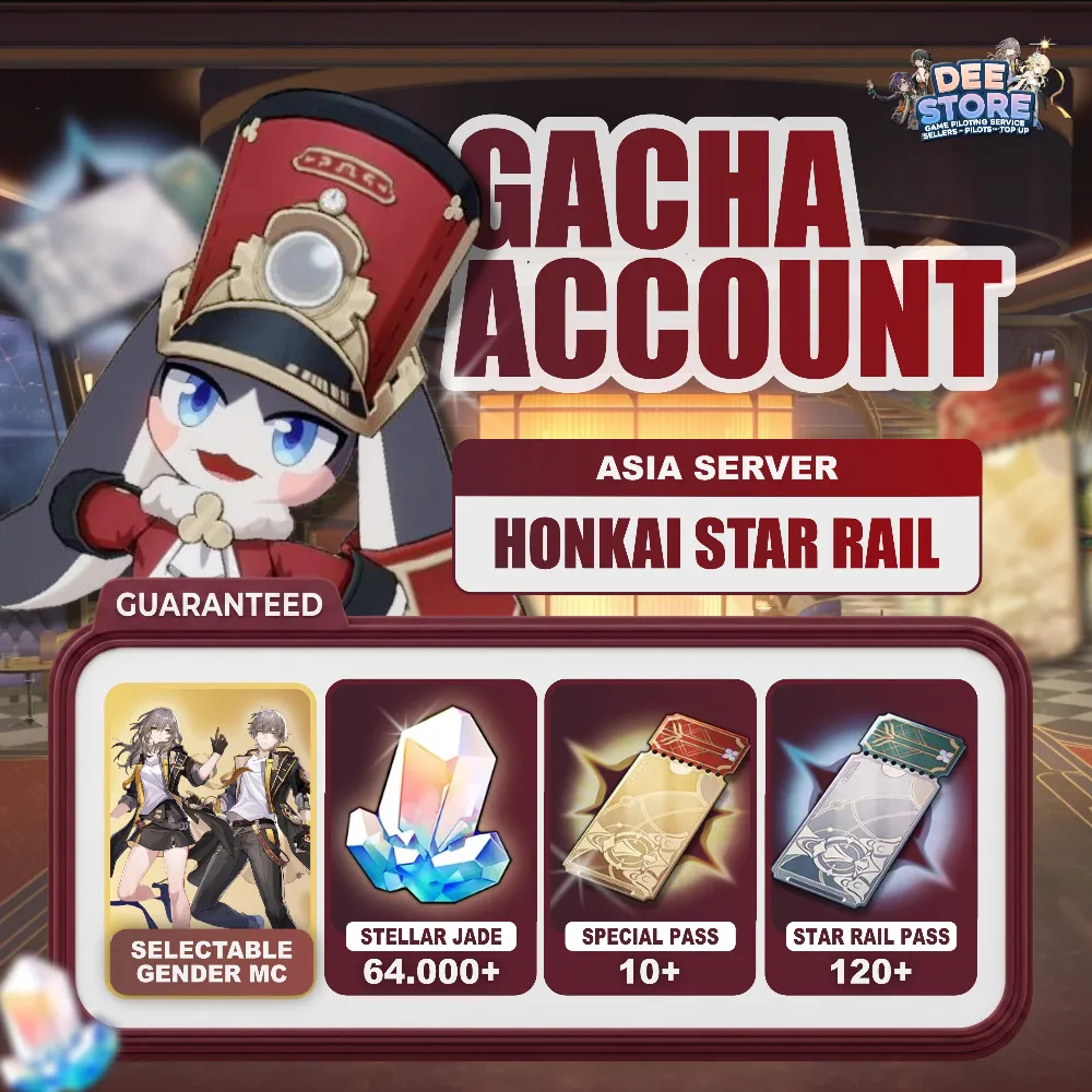 ASIA l Honkai: Star Rail Reroll Account l 64.000 - 65.000 Stellar Jade
