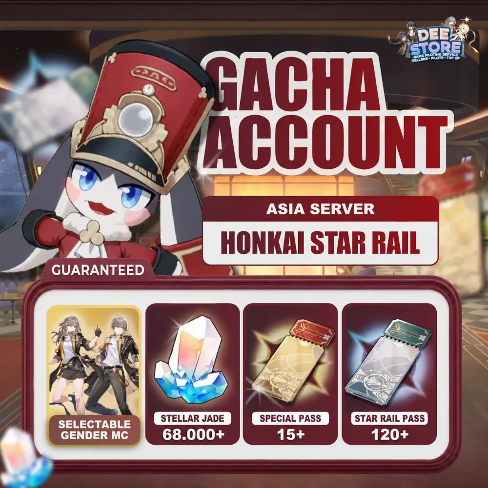 ASIA I 68.000 – 69.000 Stellar Jade I Honkai: Star Rail Reroll Account