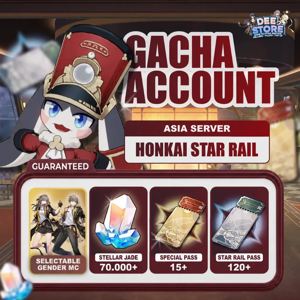 ASIA I 70.000 – 71.000 Stellar Jade I Honkai: Star Rail Reroll Account