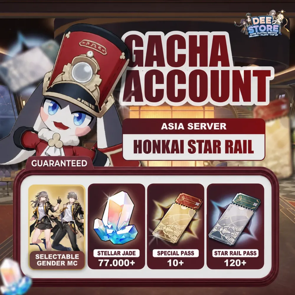ASIA I 77.000 – 78.000 Stellar Jade I Honkai: Star Rail Reroll Account