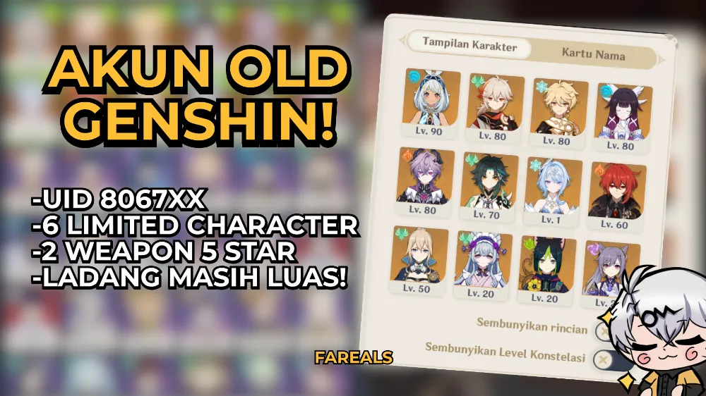AKUN OLD GENSHIN IMPACT