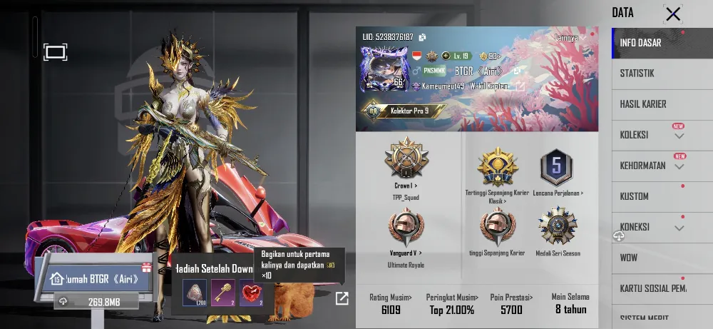 Akun SULTAN Level 65