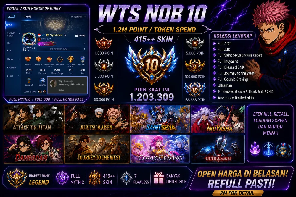 Akun Sultan Nobility 10
