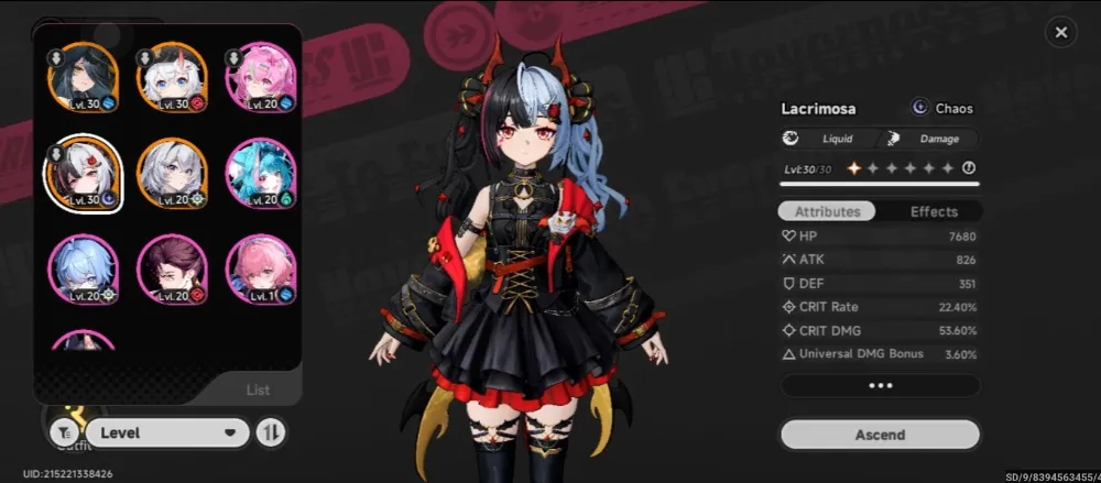 Akun early sea Lacrimosa & Blackbird, hl 18