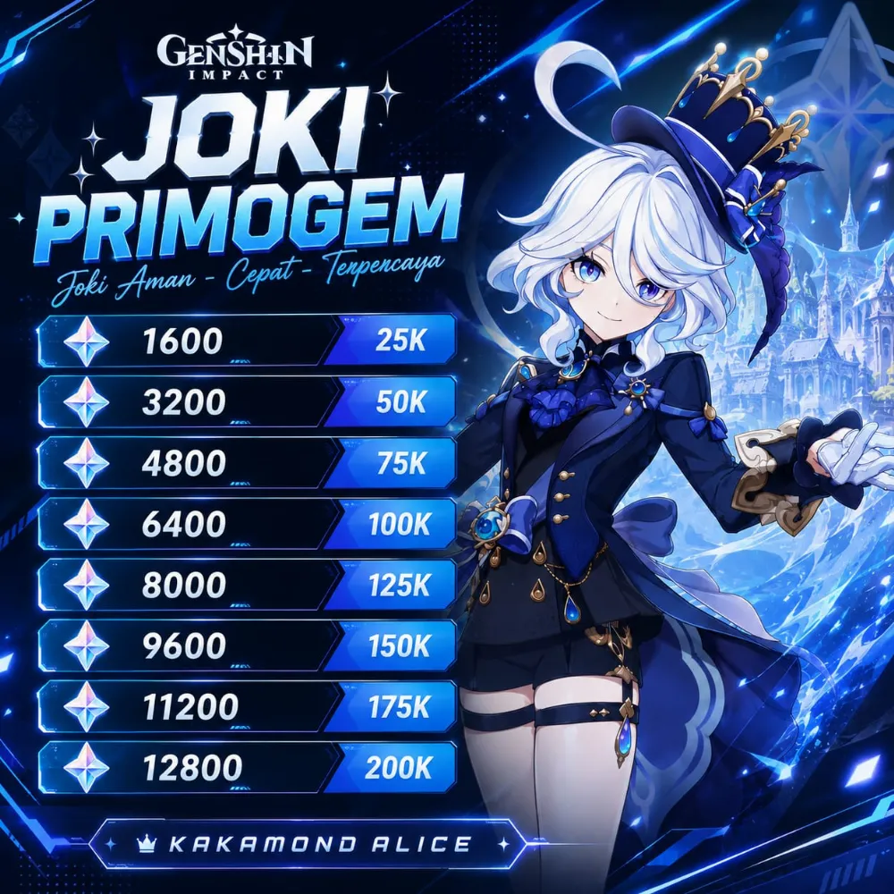 Joki Primogem - Genshin Impact