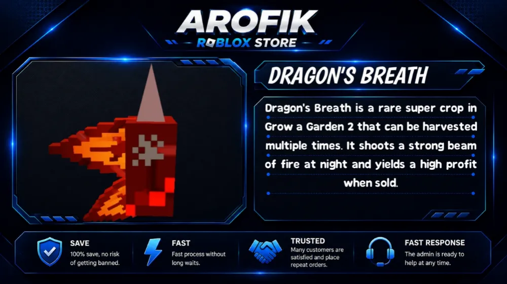GAG2 DRAGON'S BREATH 🔥 || FAST DELIVERY || TRUSTED SELLER🛡️