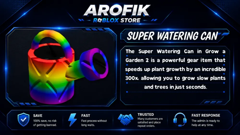 GAG2 ×100 SUPER WATERING CAN 🪣 || FAST DELIVERY || TRUSTED SELLER🛡️