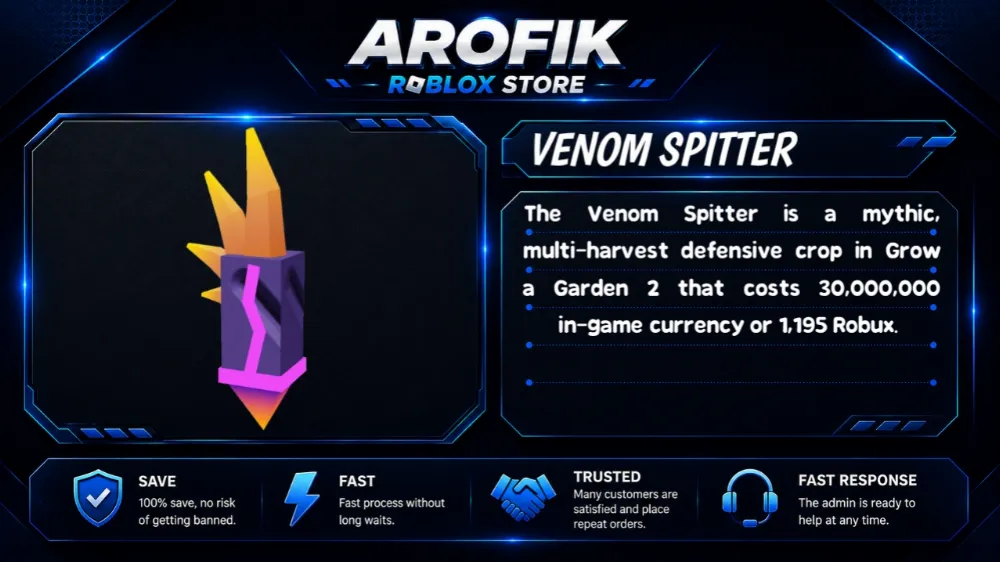 GAG2 VENOM SPITTER 🪾 || FAST DELIVERY| || TRUSTED SELLER🛡️