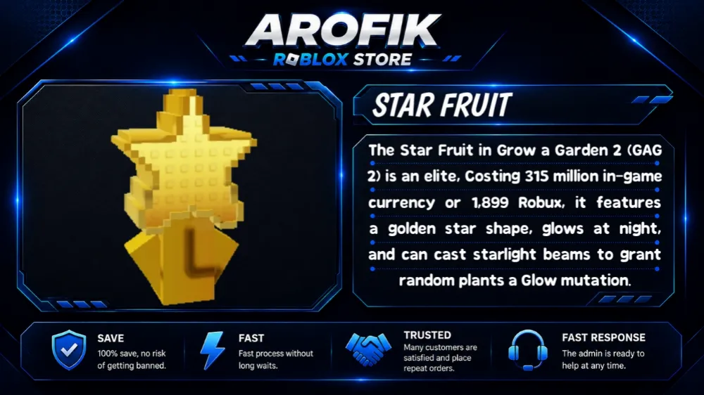 GAG2 STAR FRUIT ⭐ || FAST DELIVERY || TRUSTED SELLER🛡️