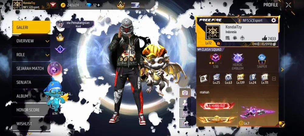 AKUN FREE FIRE OLD SEASON 1 - KOLEKSI MEWAH & RARE!