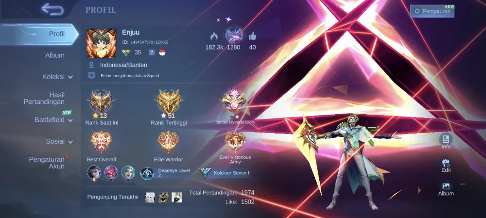 SMURF AKUN | EX GLOBAL NOLAN | WR 80+