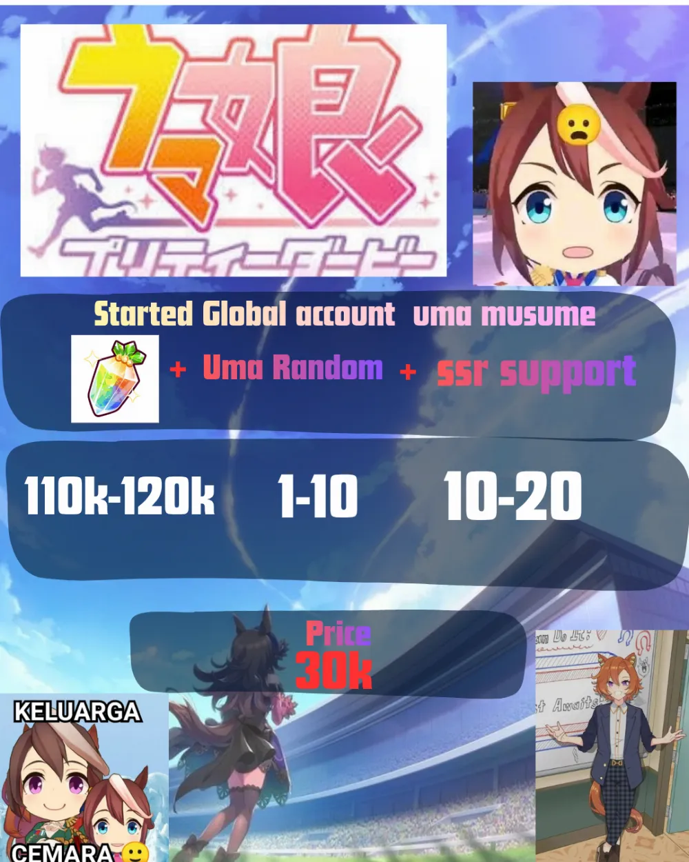 01 akun starter uma musume global