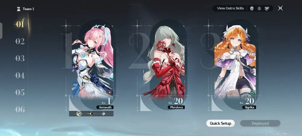 [WD-C1] || 4 Limit|| Prolova, Sigrika, Rebecca, Aemeath.