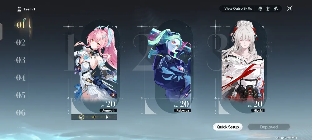 [GE-F3] || 3 Limit || Hiyuki, Rebecca, Aemeath.