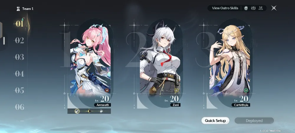 [UB-A4] || 4 Limited || Zani, Cartetiya, Rebecca, Aemeath.