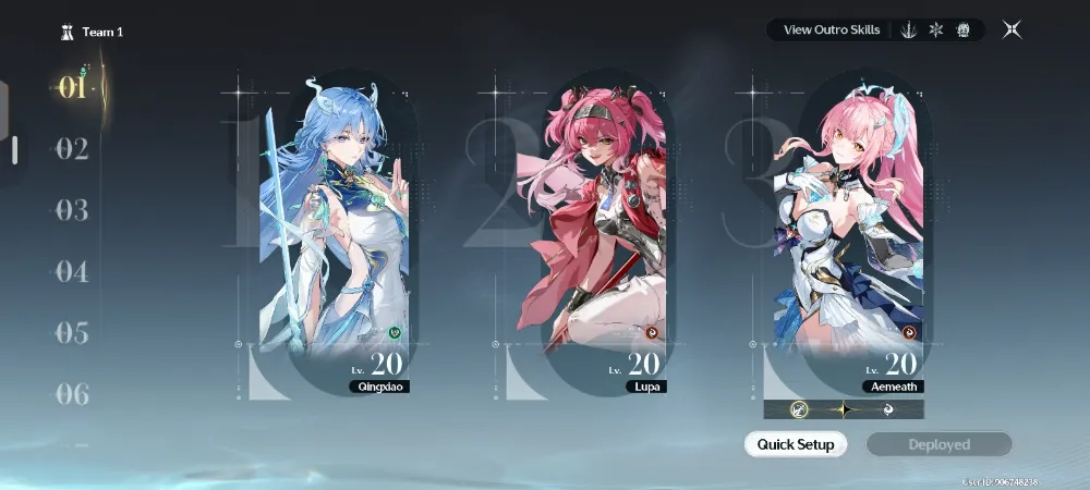[SR-B1] || 4 Limited || Aemeath, Lupa, Rebecca, Qingxiao.