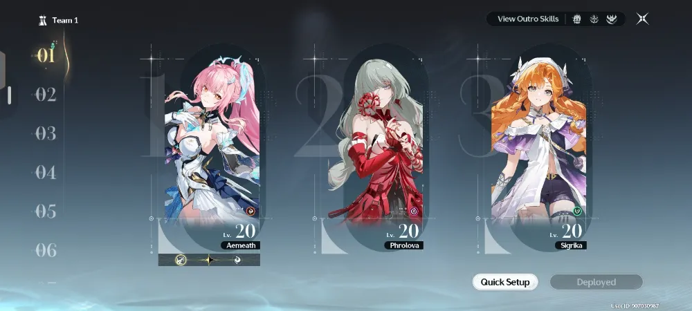 [WD-C1] || 4 Limited || Prolova, Sigrika, Rebecca, Aemeath.