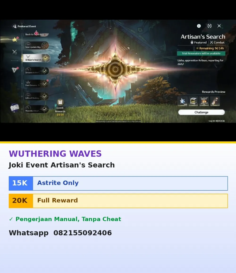 Joki Event Artisan's Search