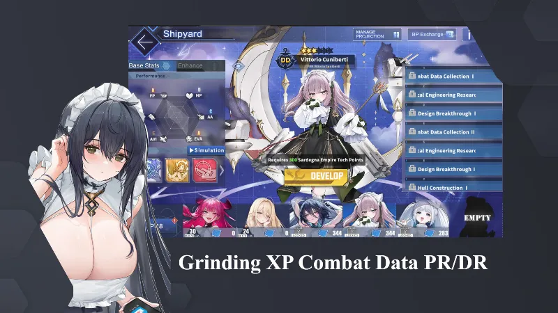 Grinding XP Combat Data PR/DR