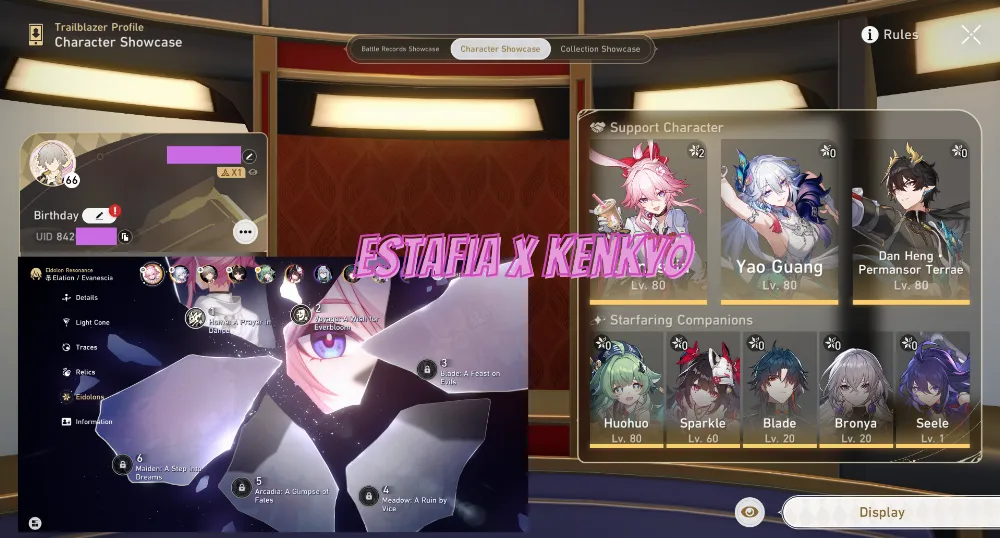 [Asia] Level 66 | E2 Evanescia | 12k+ Stellar Jade