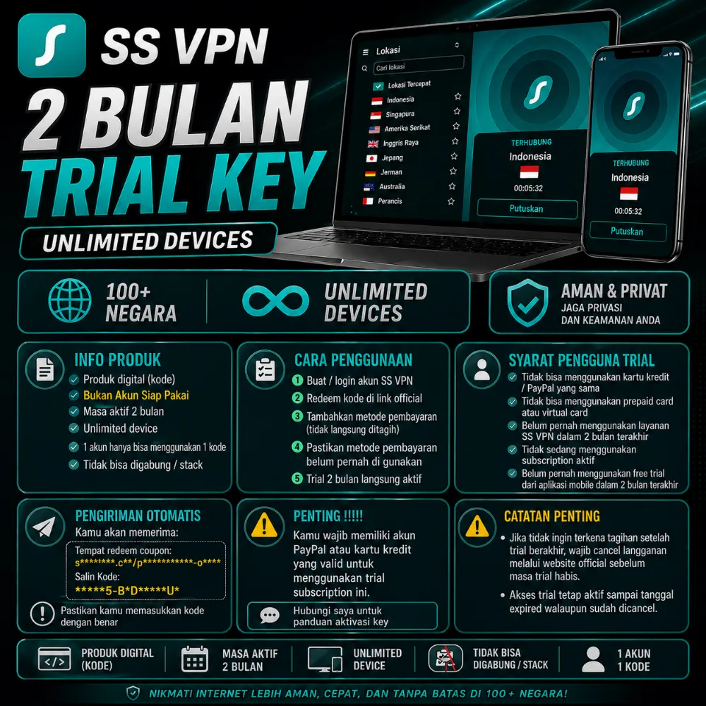 SS VPN 2 BULAN KEY