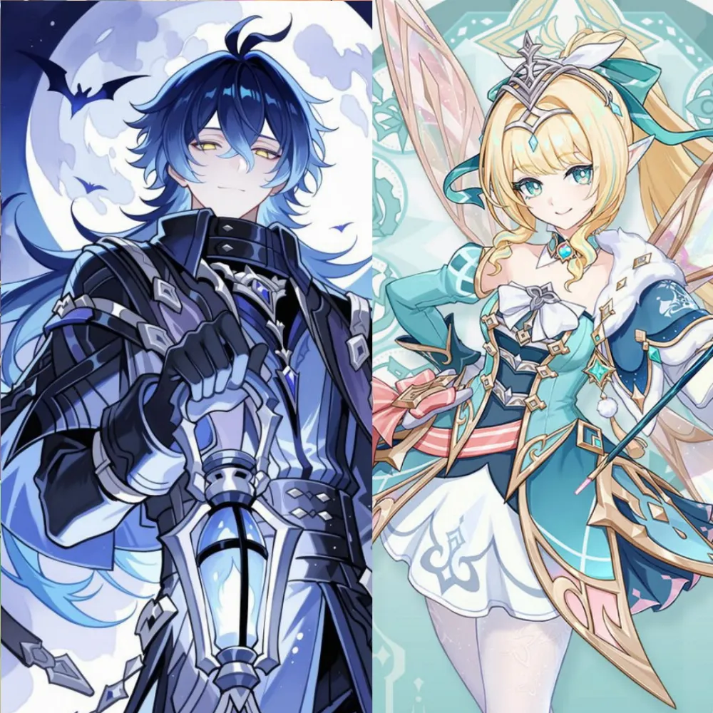 Starter Flins + Vesna | AR 13 | B5 Standard Diluc + keqing | Mc Aether #268 [ Asia Server ]