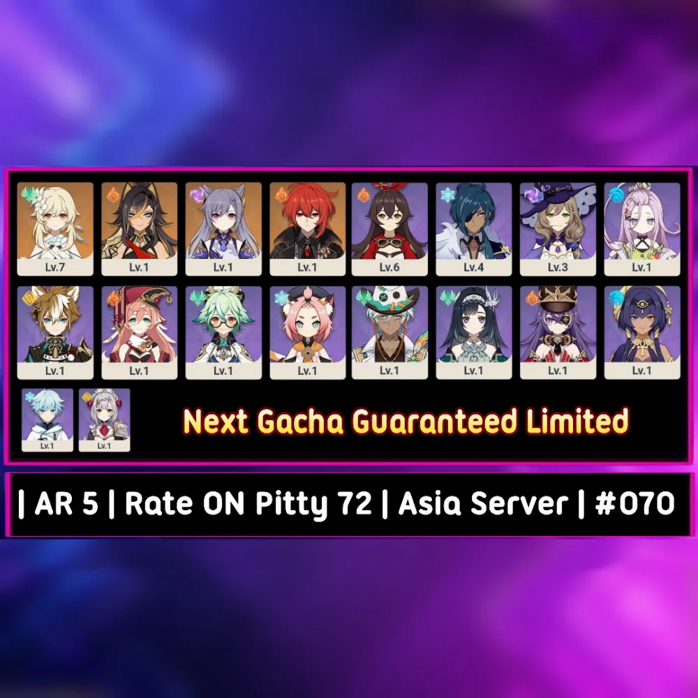 Starter | AR 5 | Rate ON 72 | Triple B5 Standard - Mc Lumine #070 [ Asia Server ]