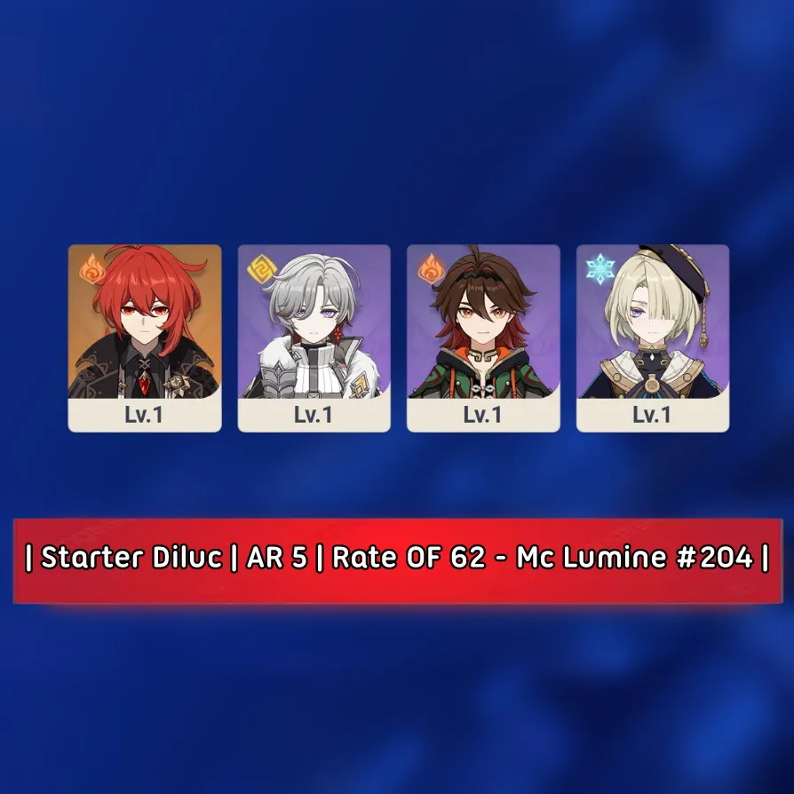 Starter | AR 5 | Pitty 62 | Mc Lumine #204 [ Asia Server ]