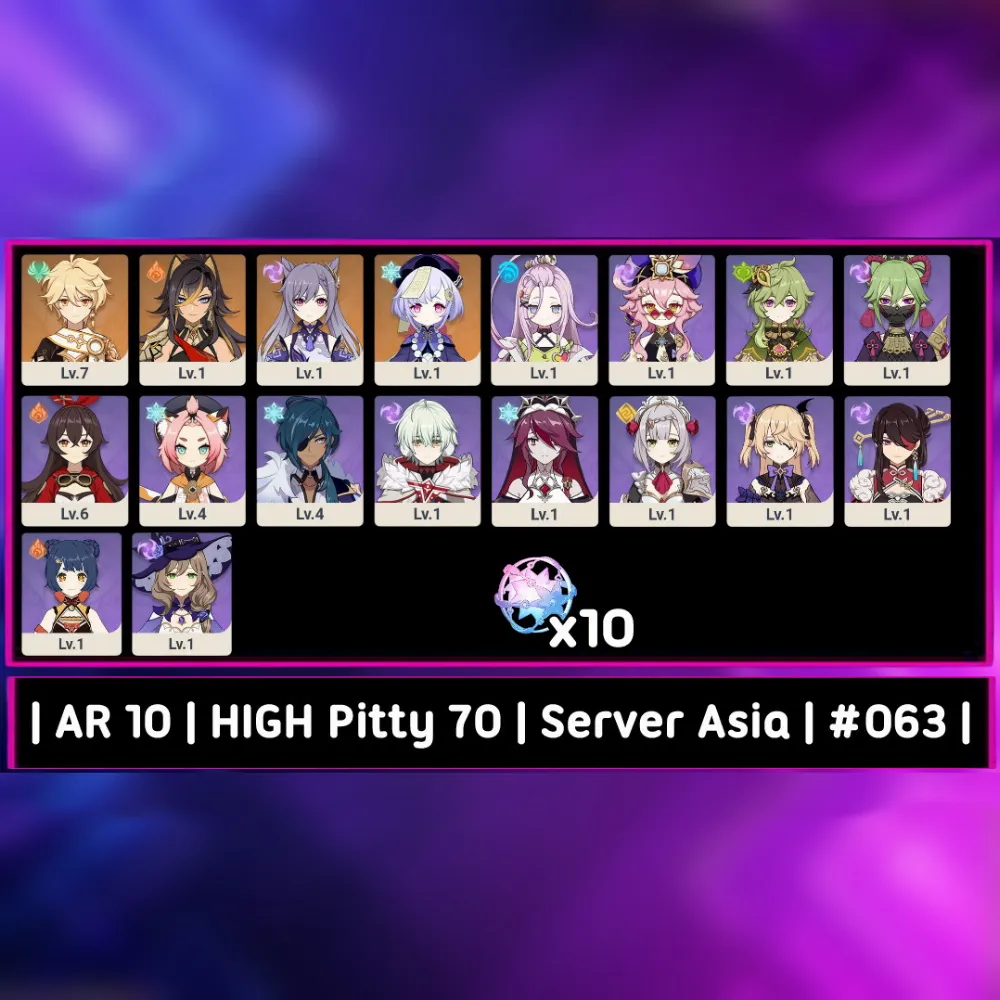 Starter Pitty 70 | AR 10 | 3 B5 Standard + IF 10 - Mc Aether #063 [ Asia Server ]