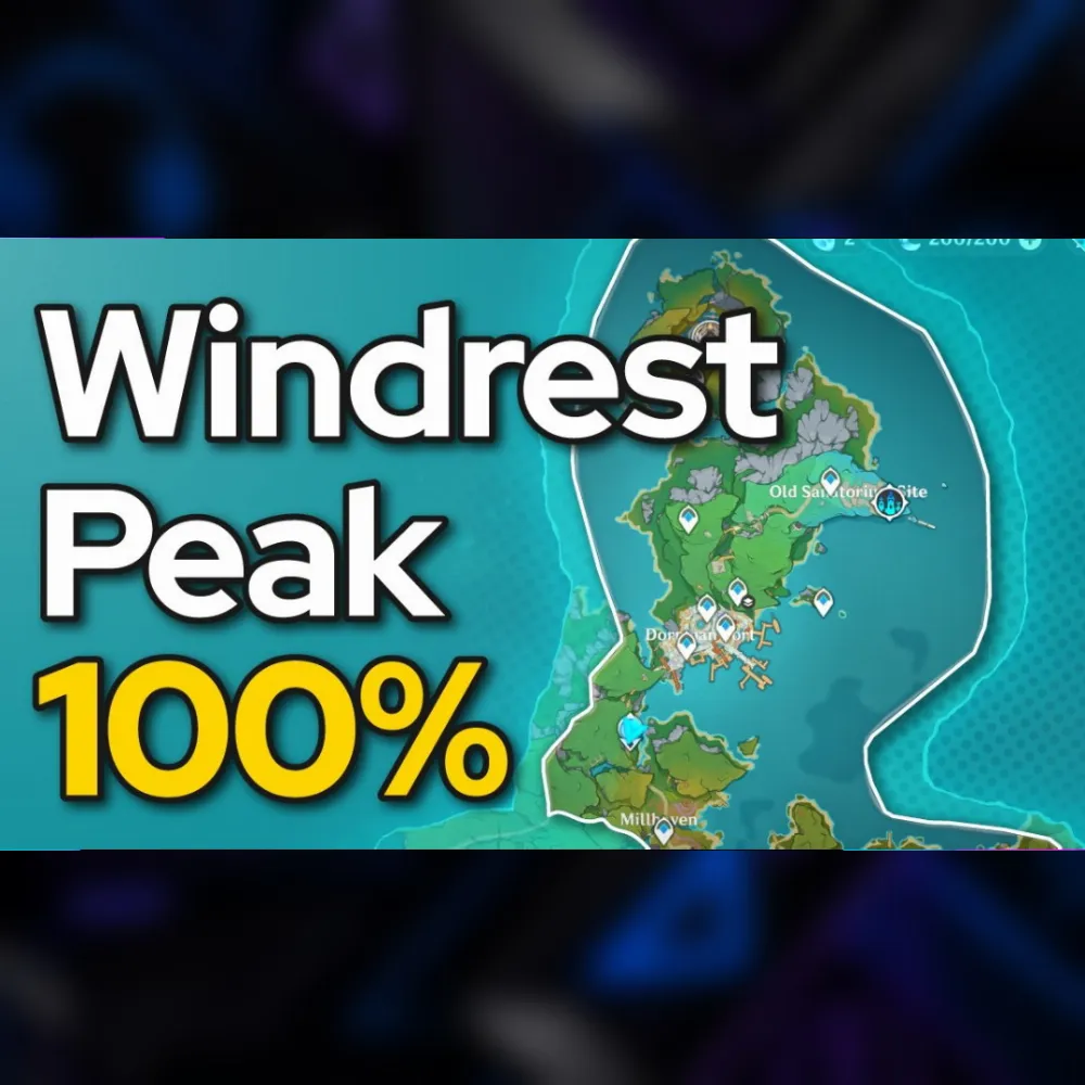 Explore Map Windrest Peak 100%