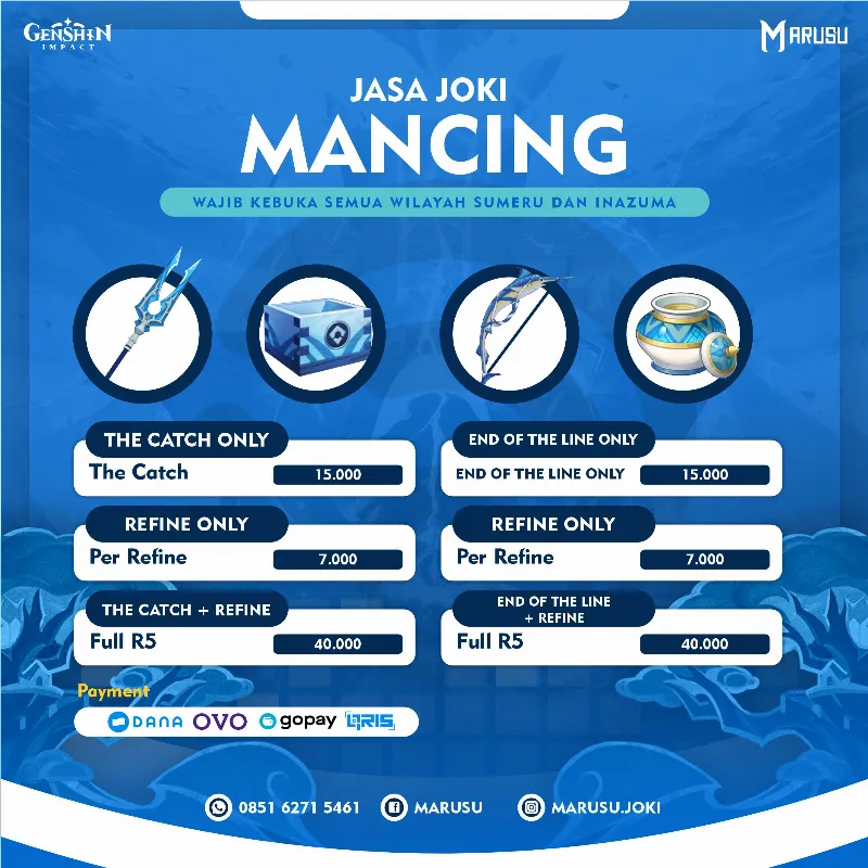 Mancing Weapon Inazuma