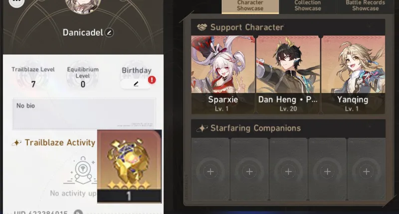 [NA] Starter Sparxie + Dan heng PT + GCSx1 | TL 4 - 10 Female