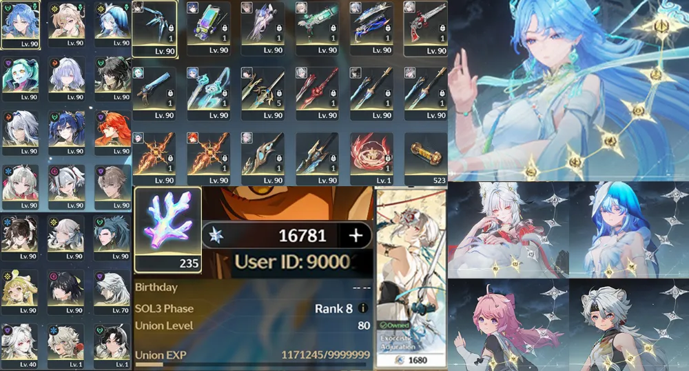 [SEA] UL 80 | RC6 Qingxiao, RC2 Hsin, RC2 Shorekeeper | 16 Limit + 10 Sign | 16k Astrite Rate On