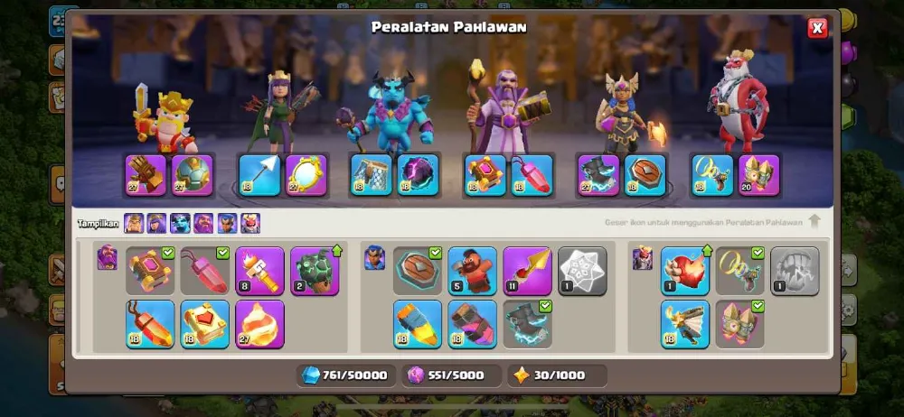 TH17 95% MAX HEROES GOOD GEAR